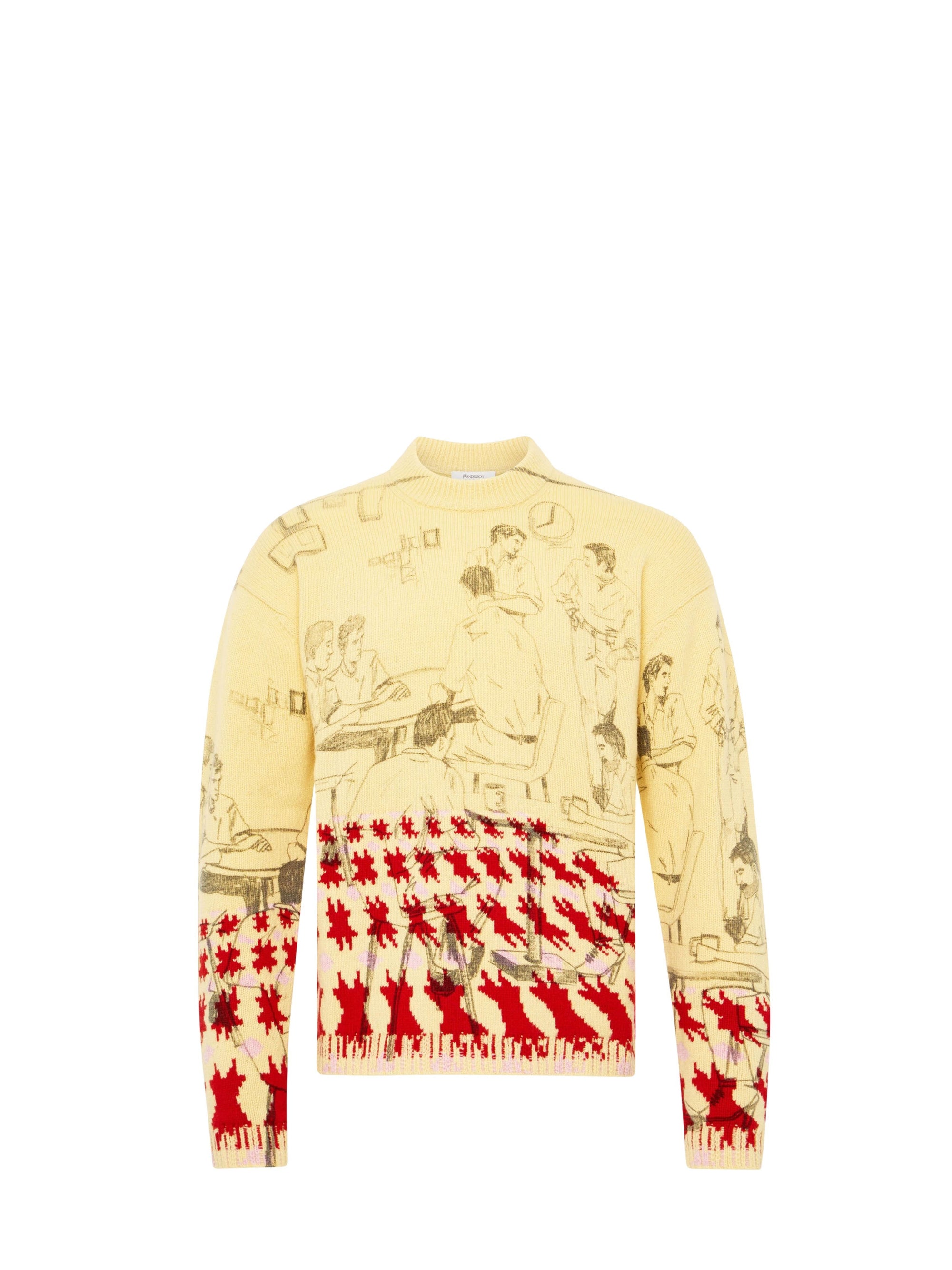 Pull Jacquard Imprimé - Buttermilk