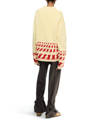 Pull Jacquard Imprimé - Buttermilk