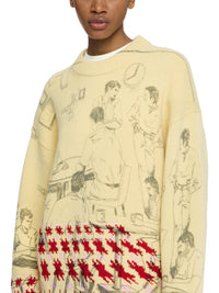 Pull Jacquard Imprimé - Buttermilk