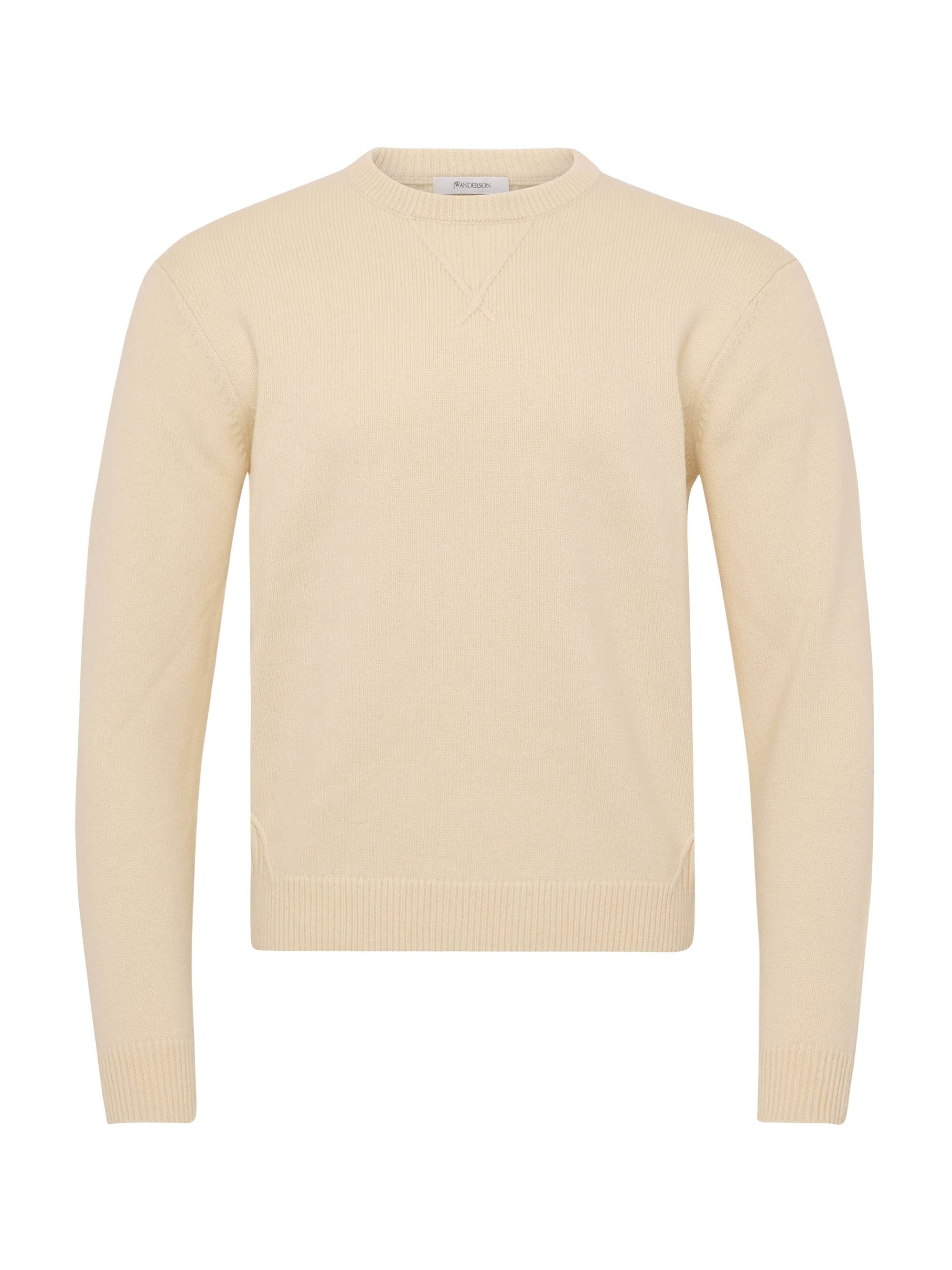 Pull À Détails En Jersey - Ecru