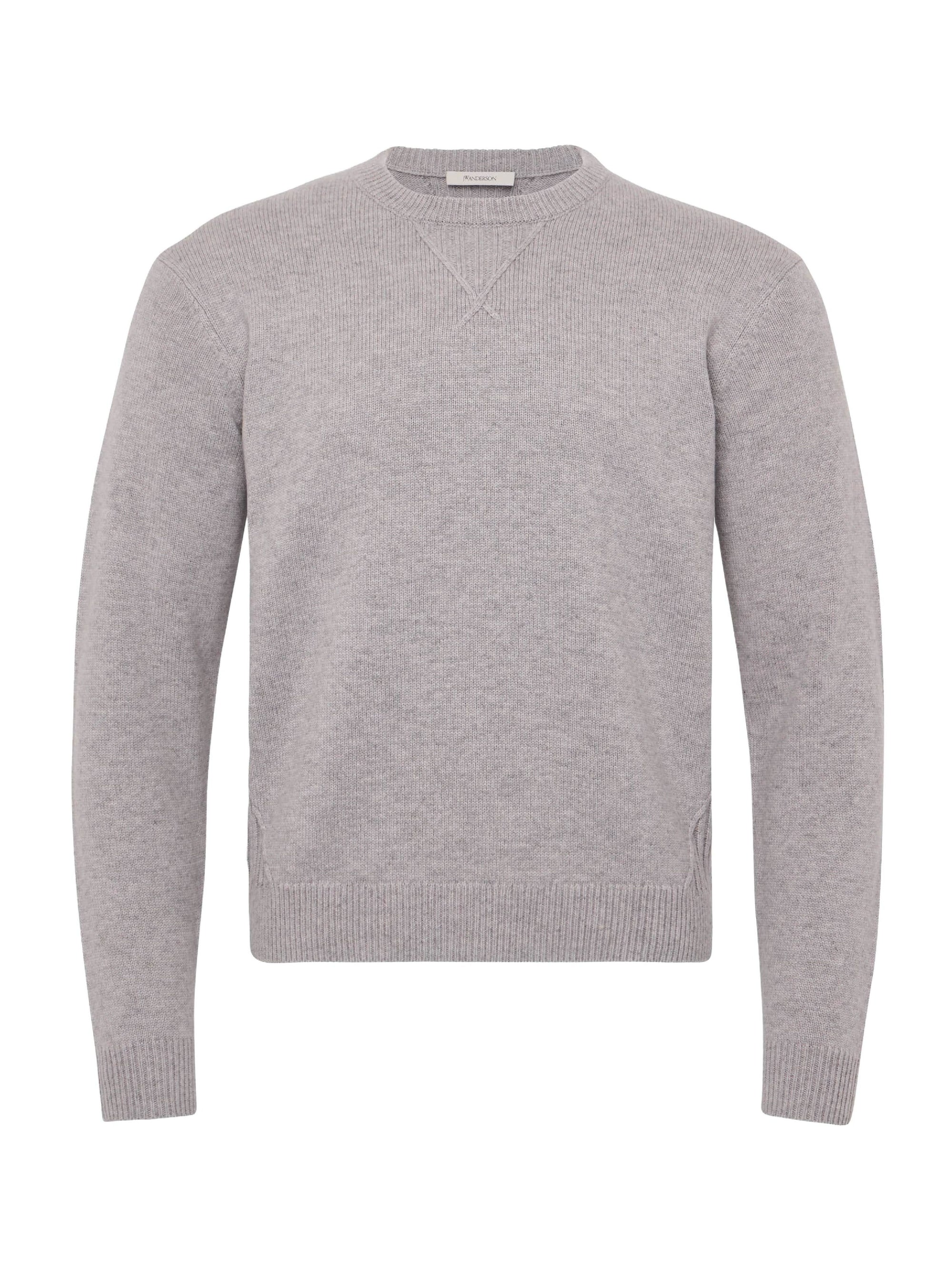 Pull À Détails En Jersey - Light Grey Melange