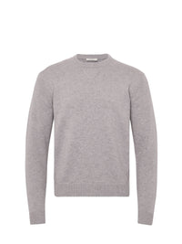 Pull ample en laine - Light Grey Melange