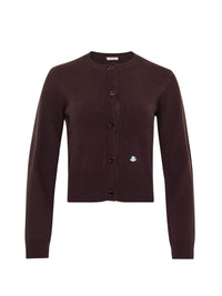 Cardigan en laine - Chocolate Brown
