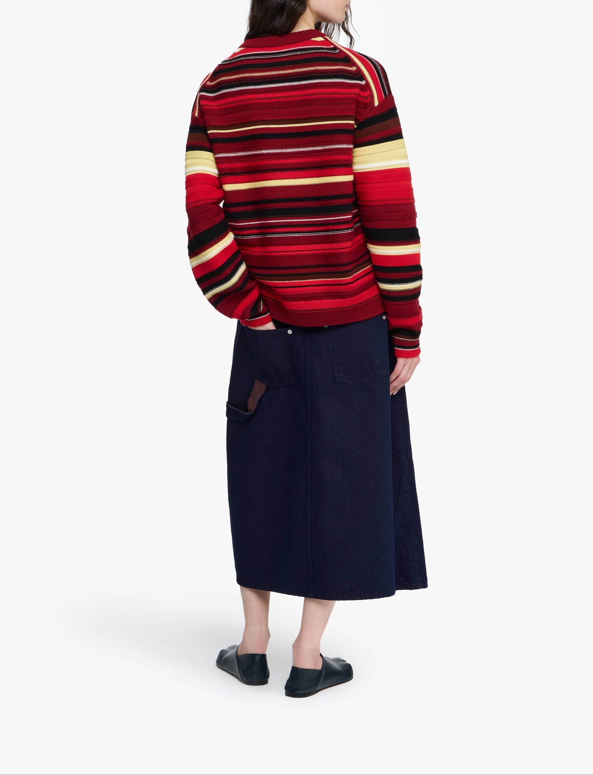 Pull À Rayures Multicolores - Red/ Multi