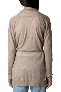 Cardigan Hazzel en cachemire - Ficelle