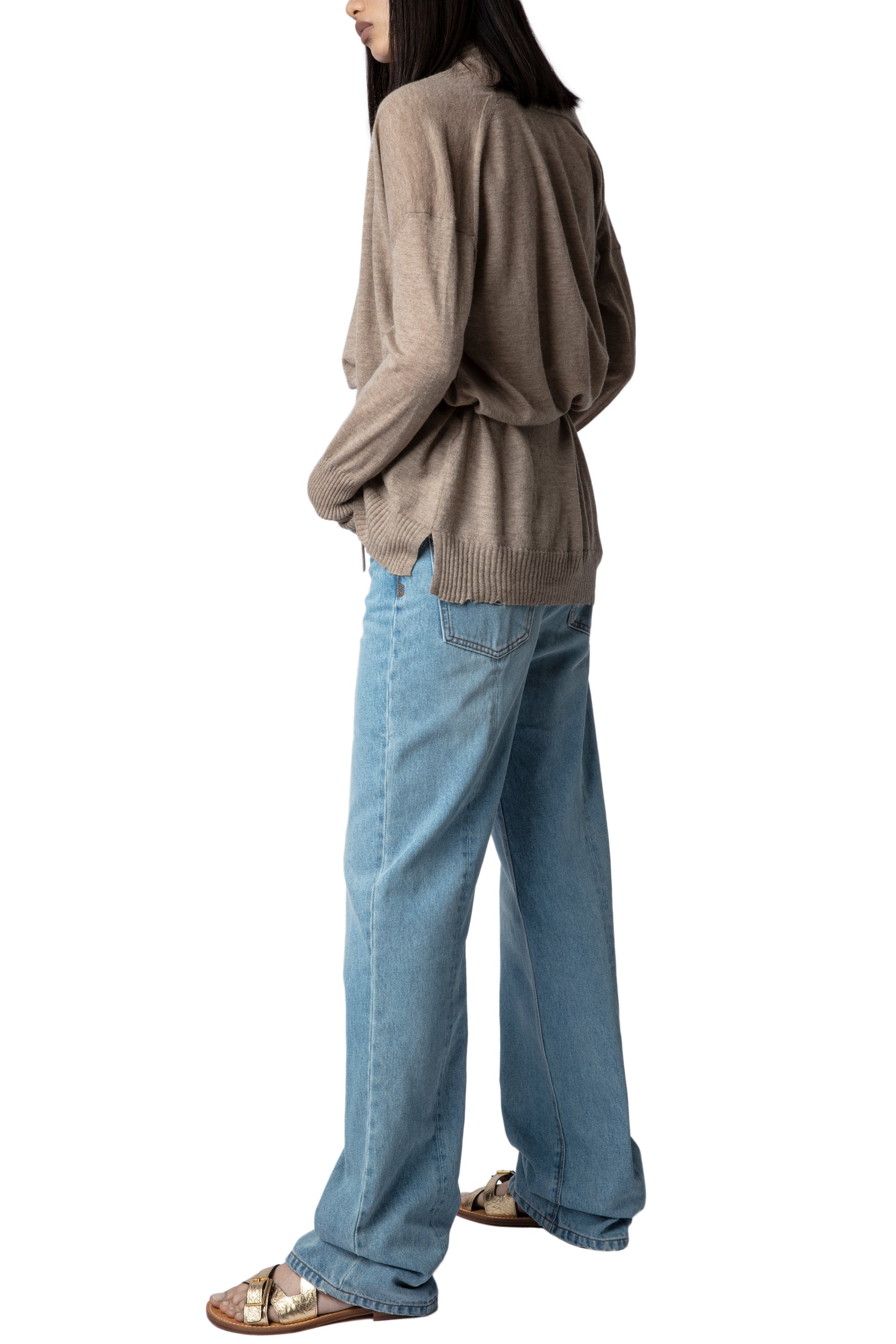 Cardigan Hazzel en cachemire - Ficelle