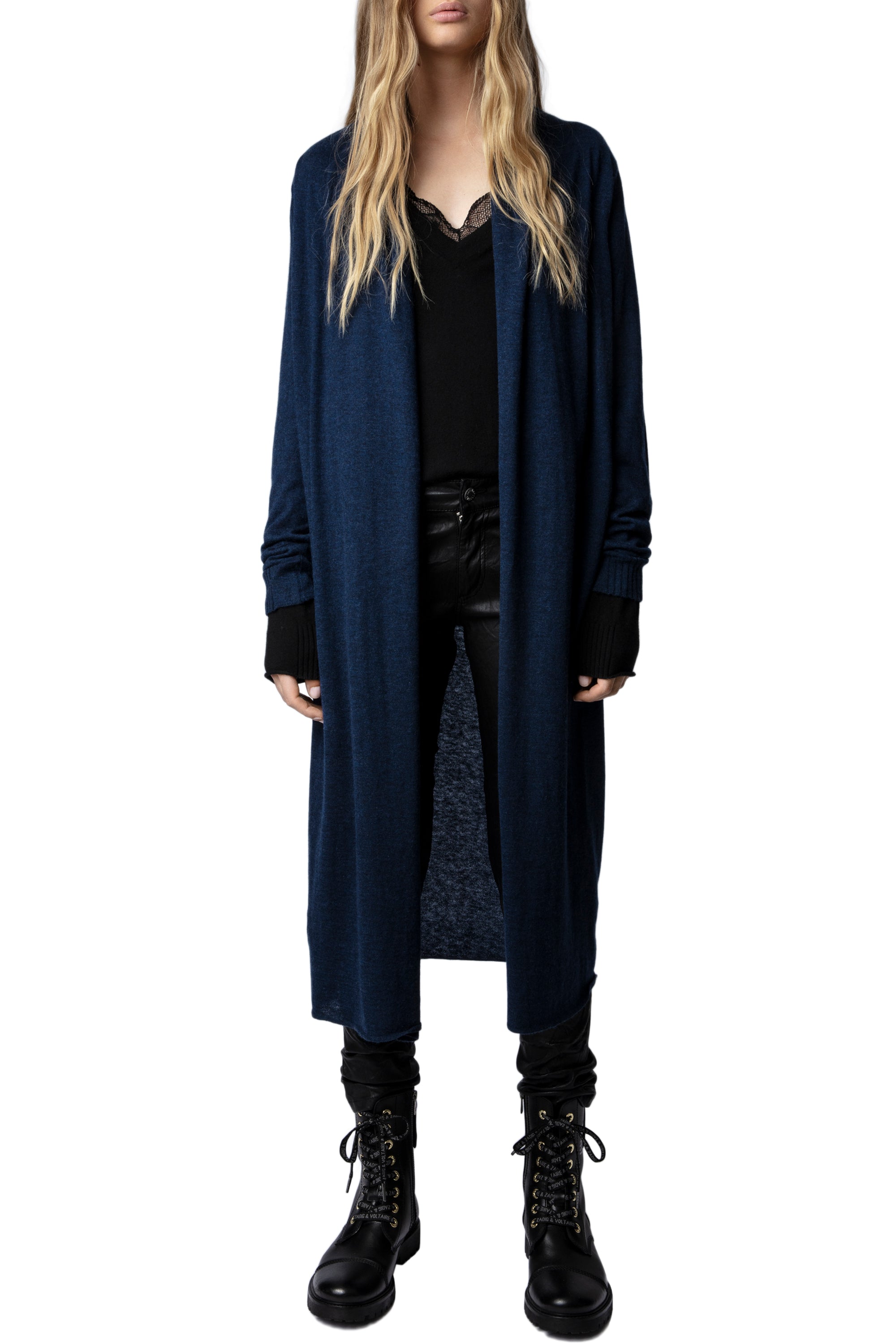 Gilet Rona en cachemire - Encre