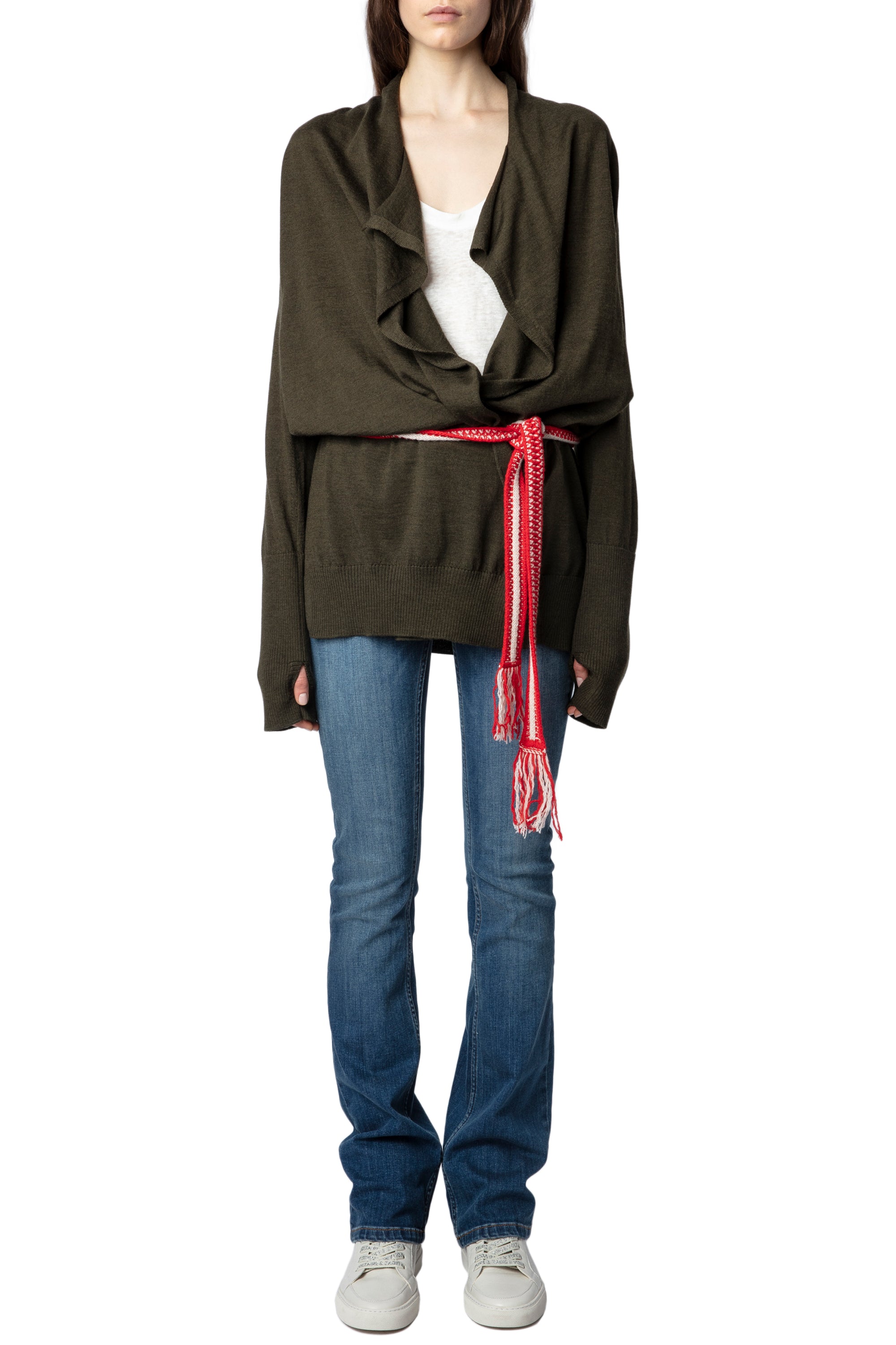 Gilet Dazzy en laine - Kaki