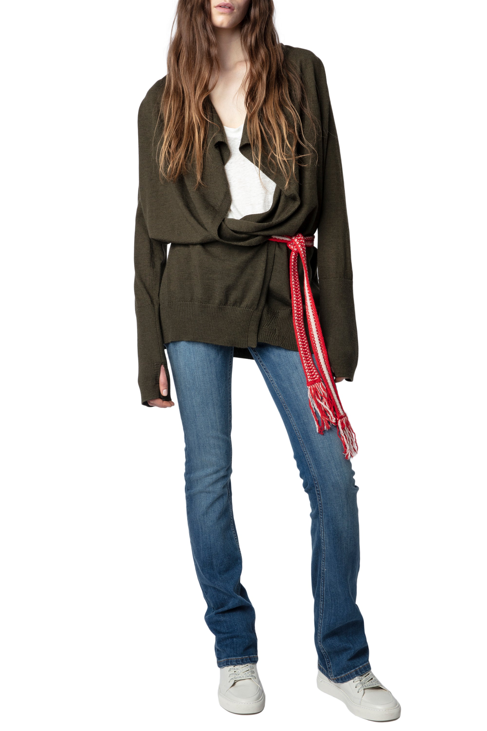 Gilet Dazzy en laine - Kaki