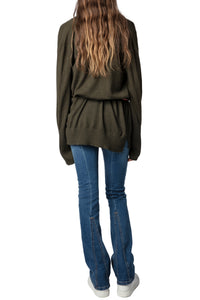 Gilet Dazzy en laine - Kaki