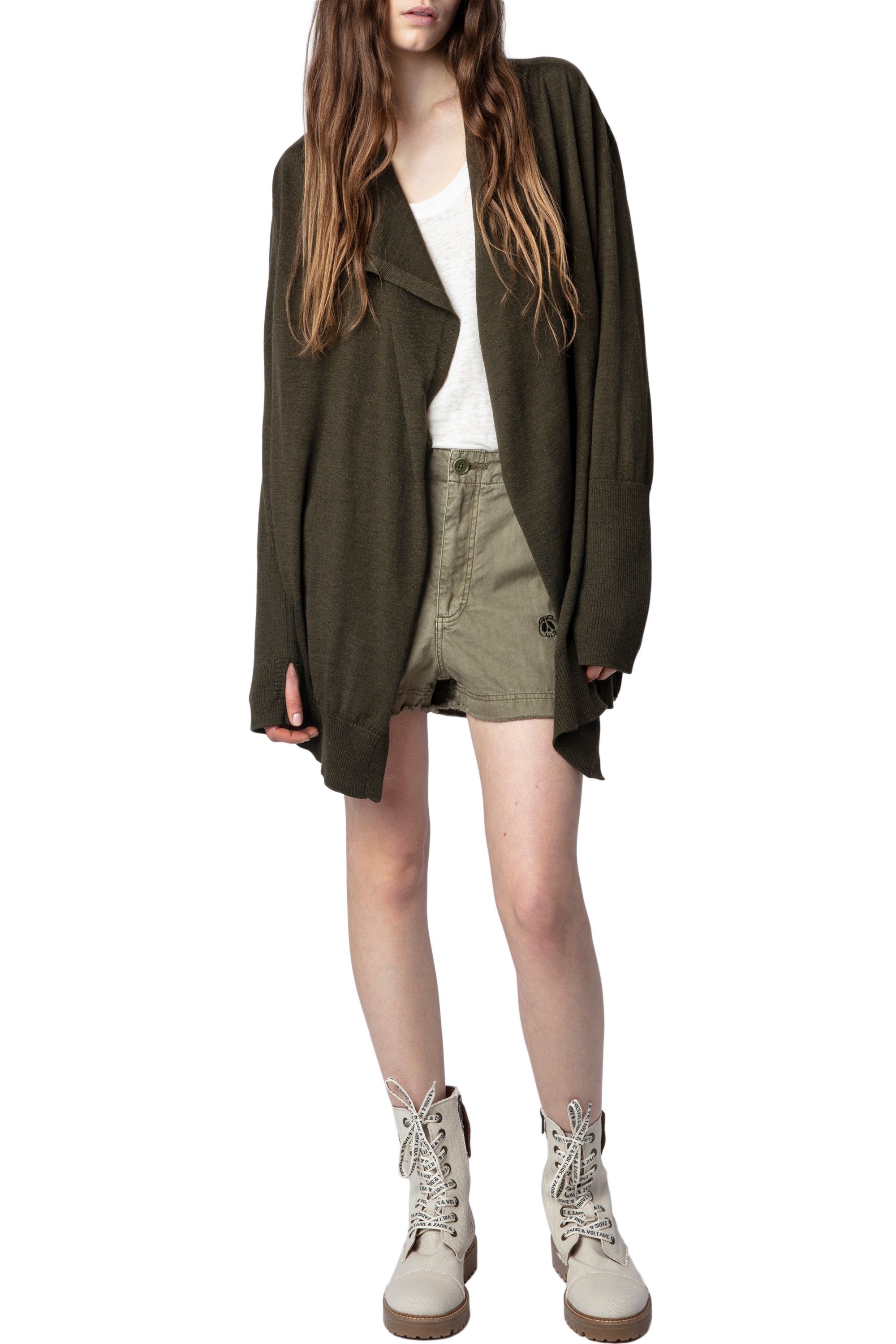 Gilet Dazzy en laine - Kaki
