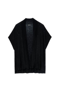 Gilet Indian en cachemire - Noir