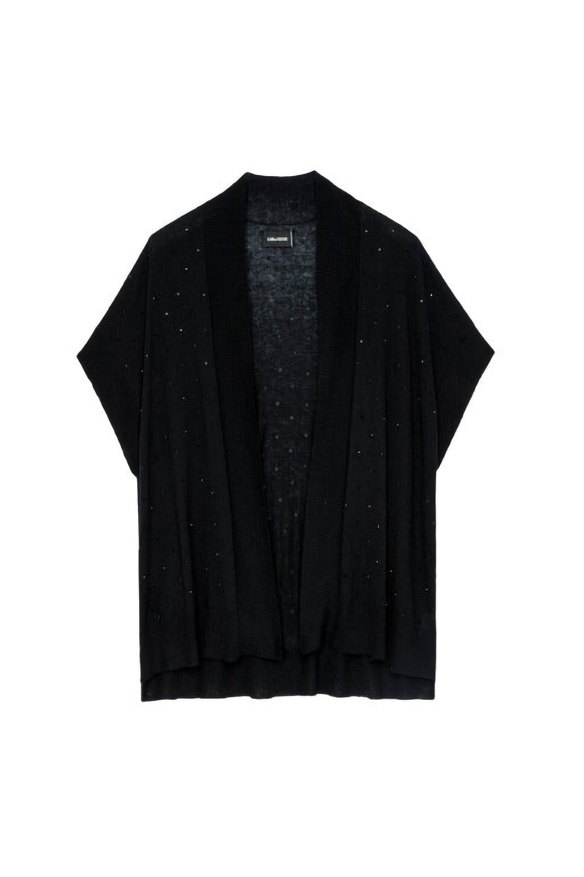 Gilet Indian en cachemire - Noir