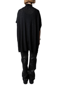Gilet Indian en cachemire - Noir