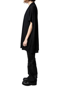 Gilet Indian en cachemire - Noir