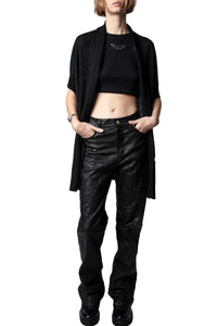 Gilet Indian en cachemire - Noir