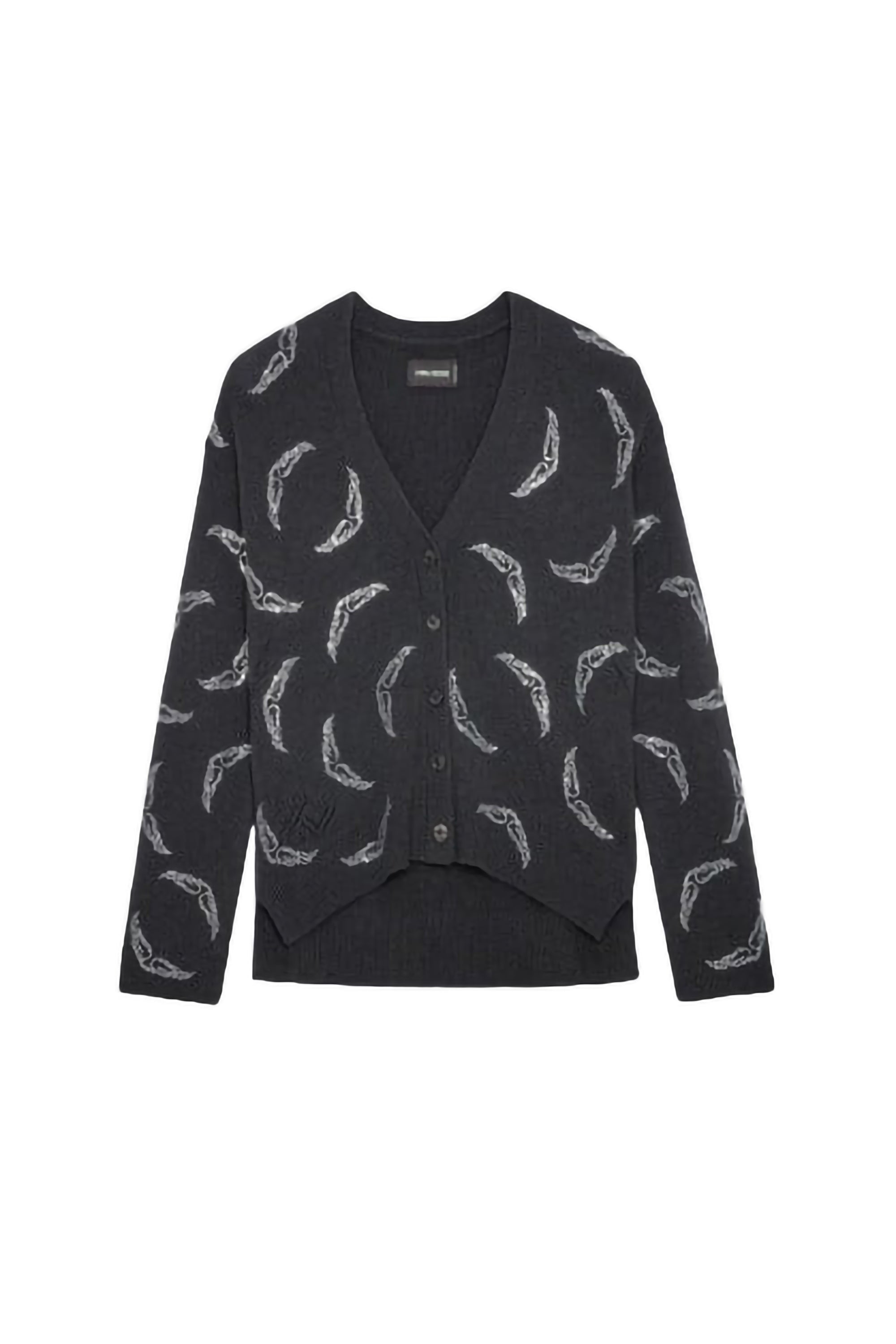 Mirka Strass cashmere cardigan - Slate grey
