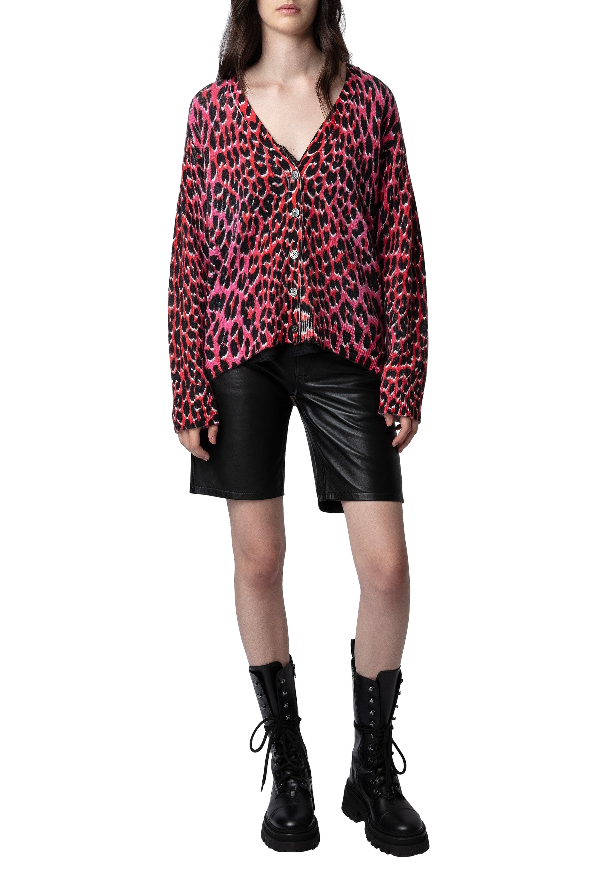 Mirka cashmere cardigan - Rubber