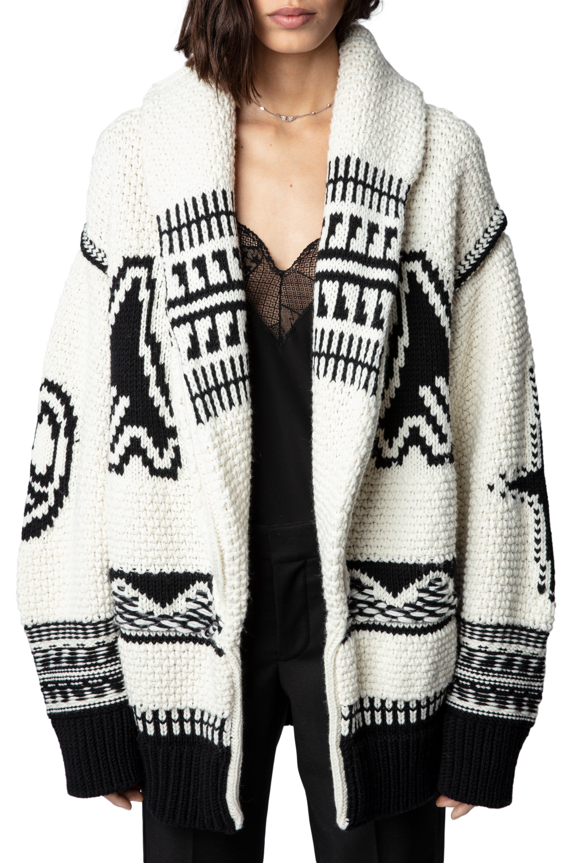 Gilet Ella en laine - Ecru