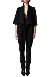 Gilet West en cachemire - Noir