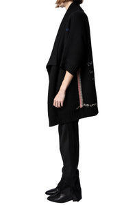 Gilet West en cachemire - Noir