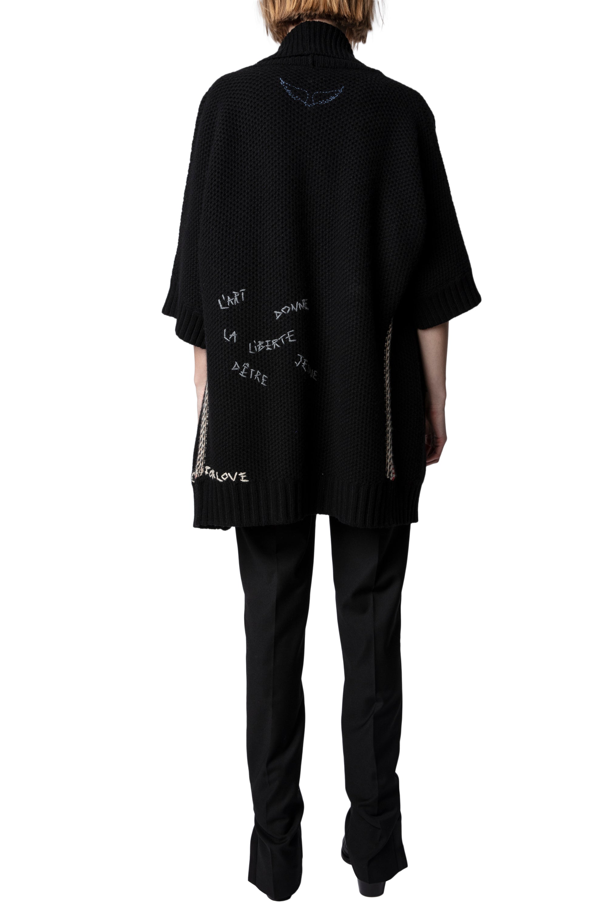 Gilet West en cachemire - Noir