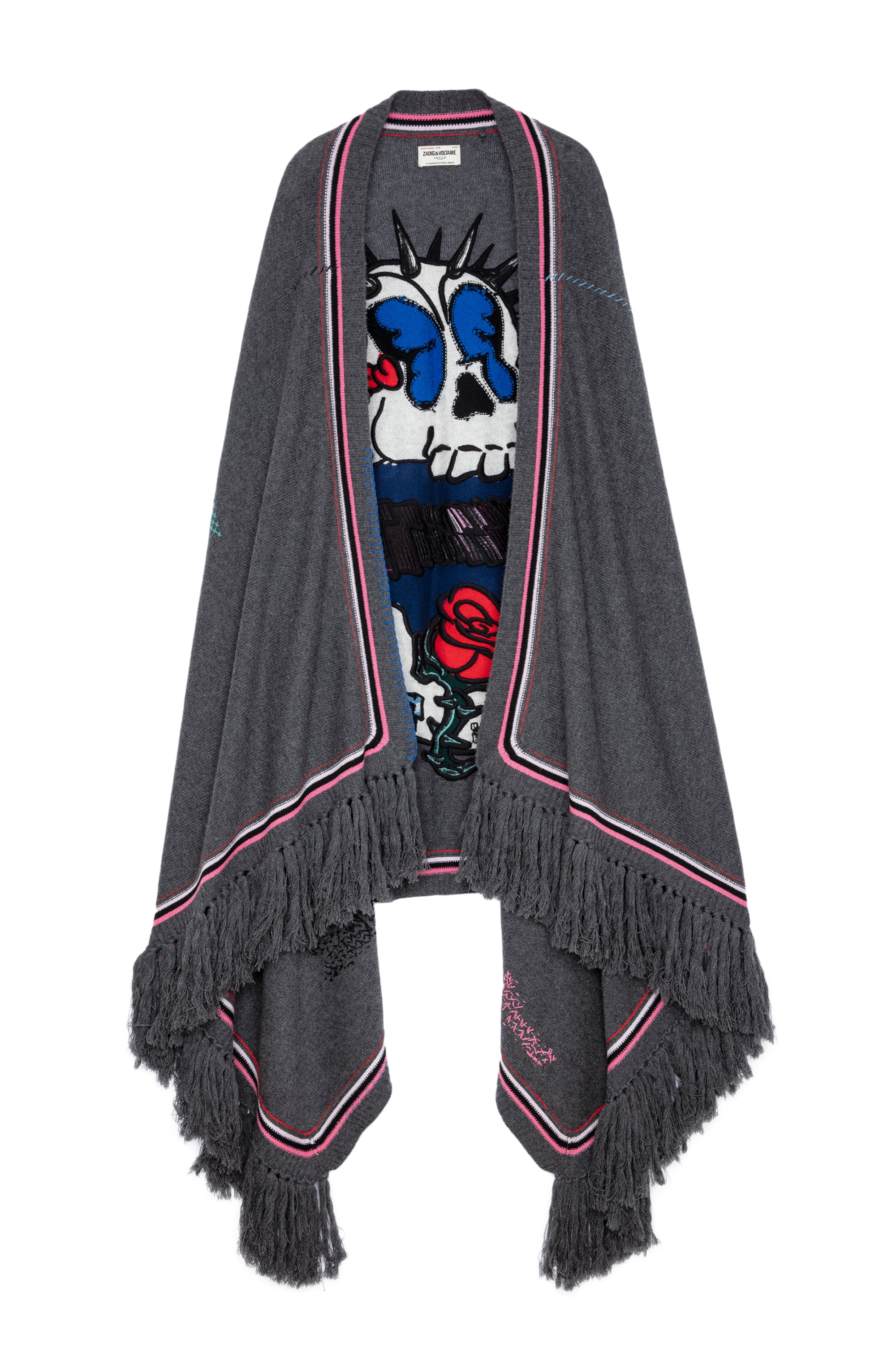 ZHORS LIGNE ANTHRACITE SKELETON WS PLAID