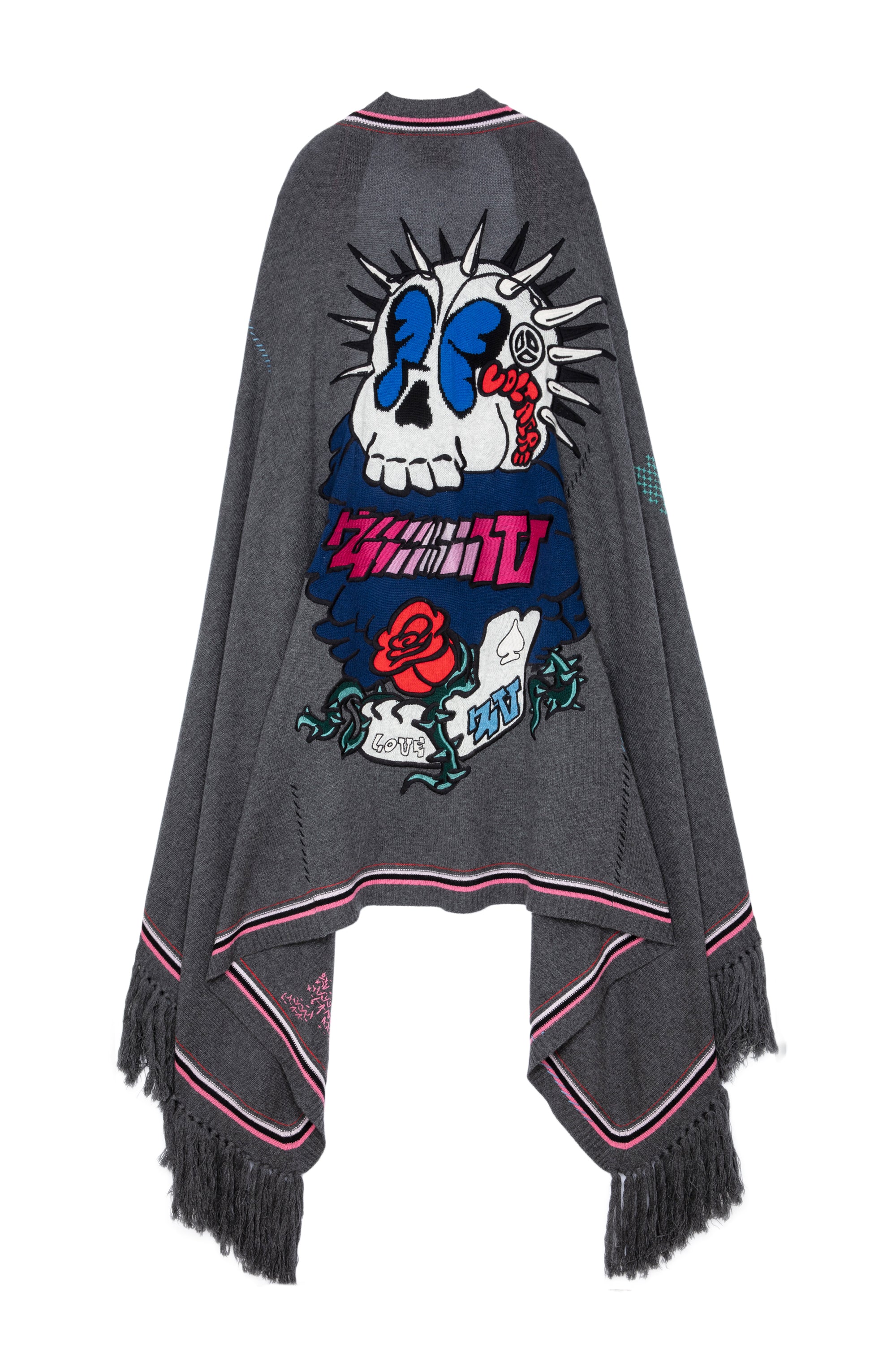 ZHORS LIGNE ANTHRACITE SKELETON WS PLAID