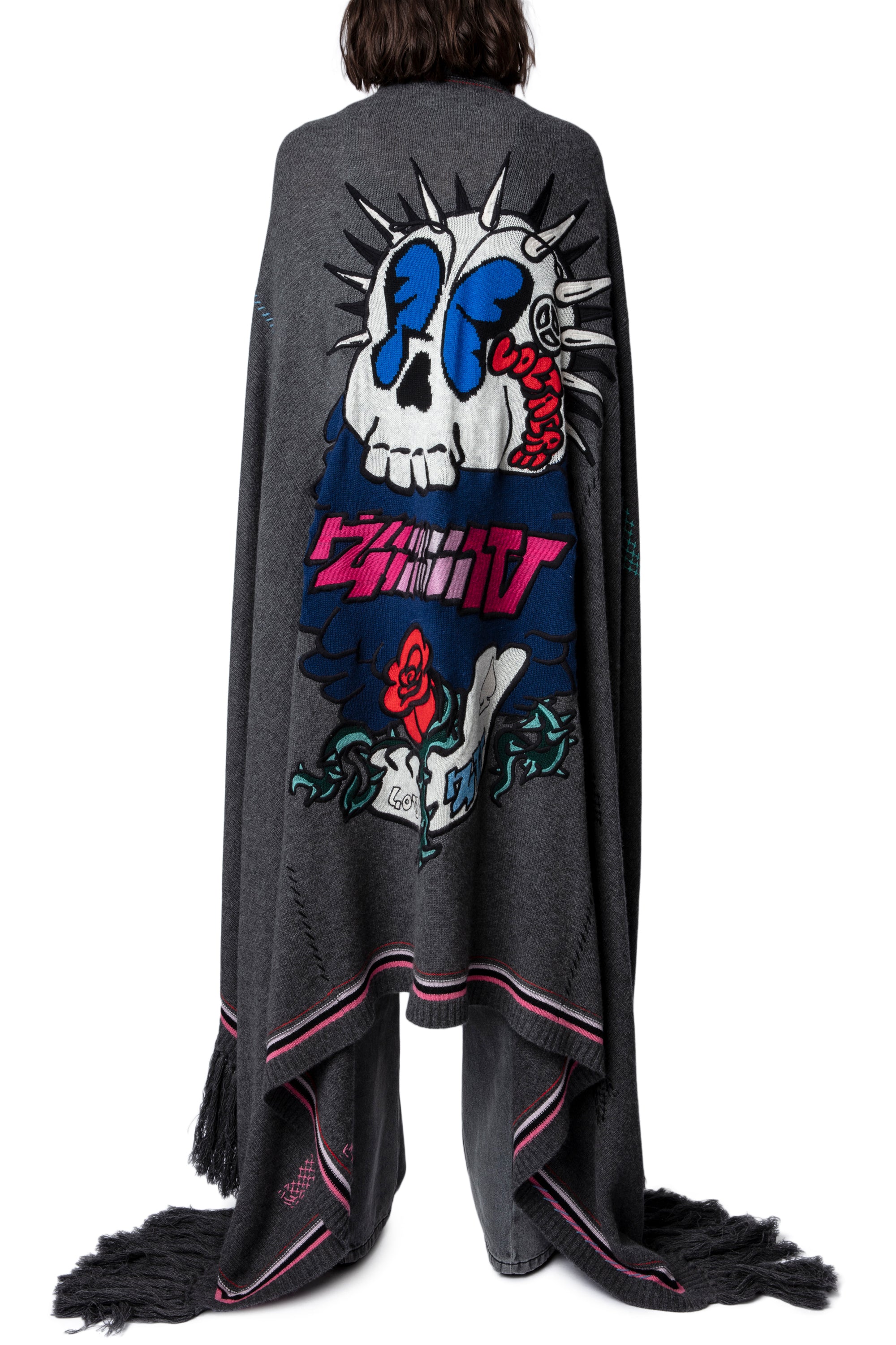 ZHORS LIGNE ANTHRACITE SKELETON WS PLAID