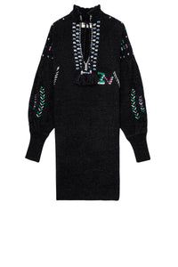 Robe Alabama en cachemire et laine - Anthracite