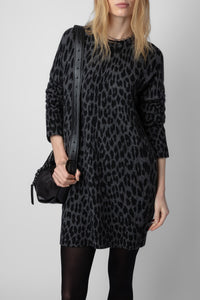 Robe Malia en cachemire - Charcoal
