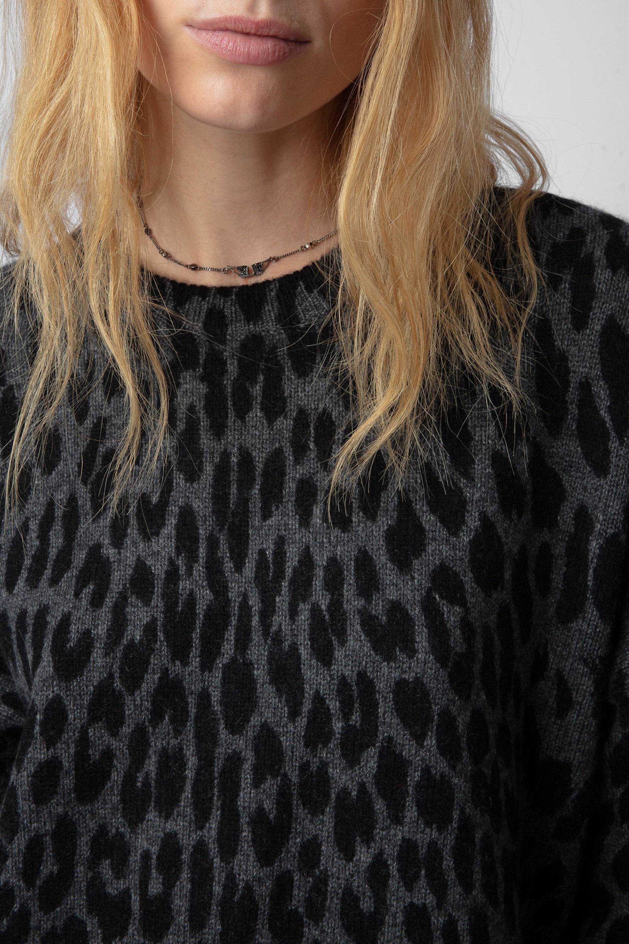 Robe Malia en cachemire - Charcoal
