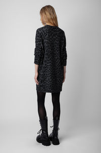 Robe Malia en cachemire - Charcoal