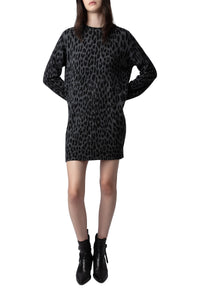 Robe Malia en cachemire - Charcoal