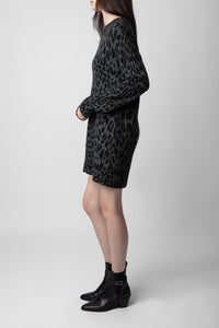 Robe Malia en cachemire - Charcoal