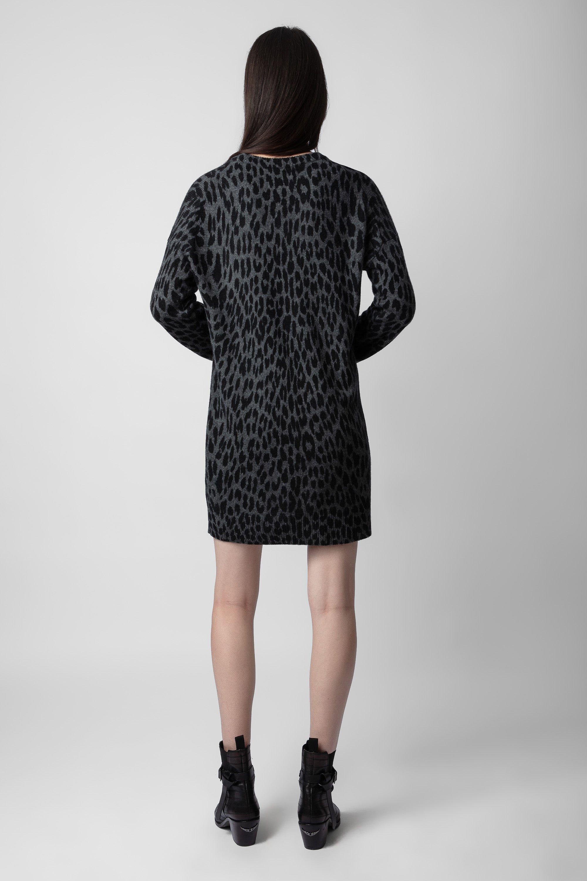 Robe Malia en cachemire - Charcoal