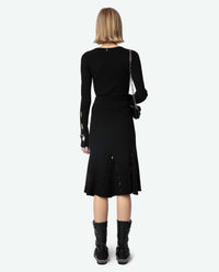 Jupe Ginza en laine - Noir
