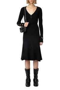 Jupe Ginza en laine - Noir