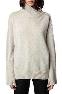 Alma cashmere jumper - Mastic