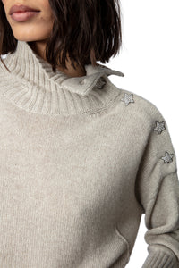 Alma cashmere jumper - Mastic