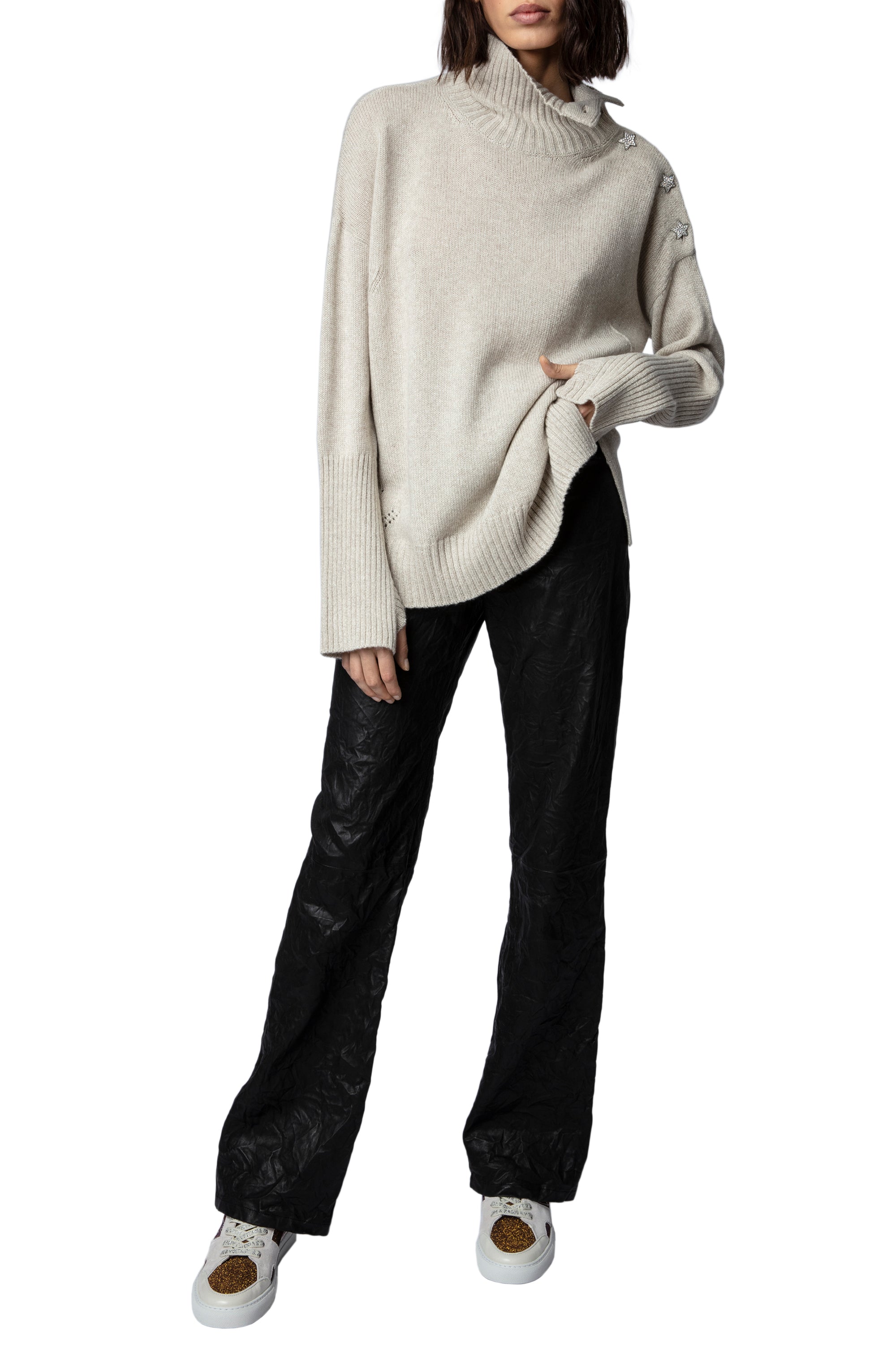 Alma cashmere jumper - Mastic
