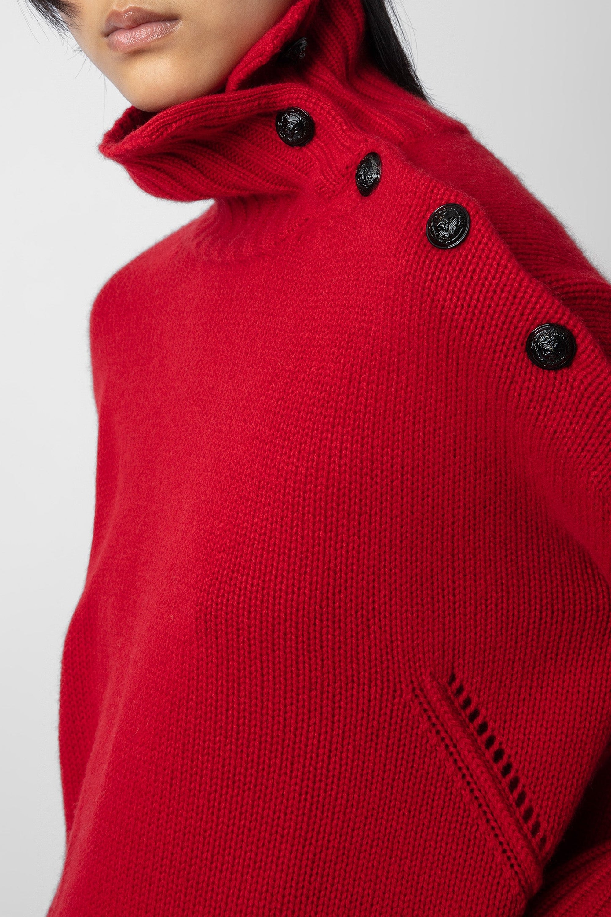 Pull Alma en cachemire - Cerise