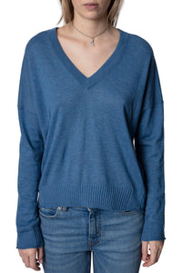 Pull Brumy en cachemire - Denim