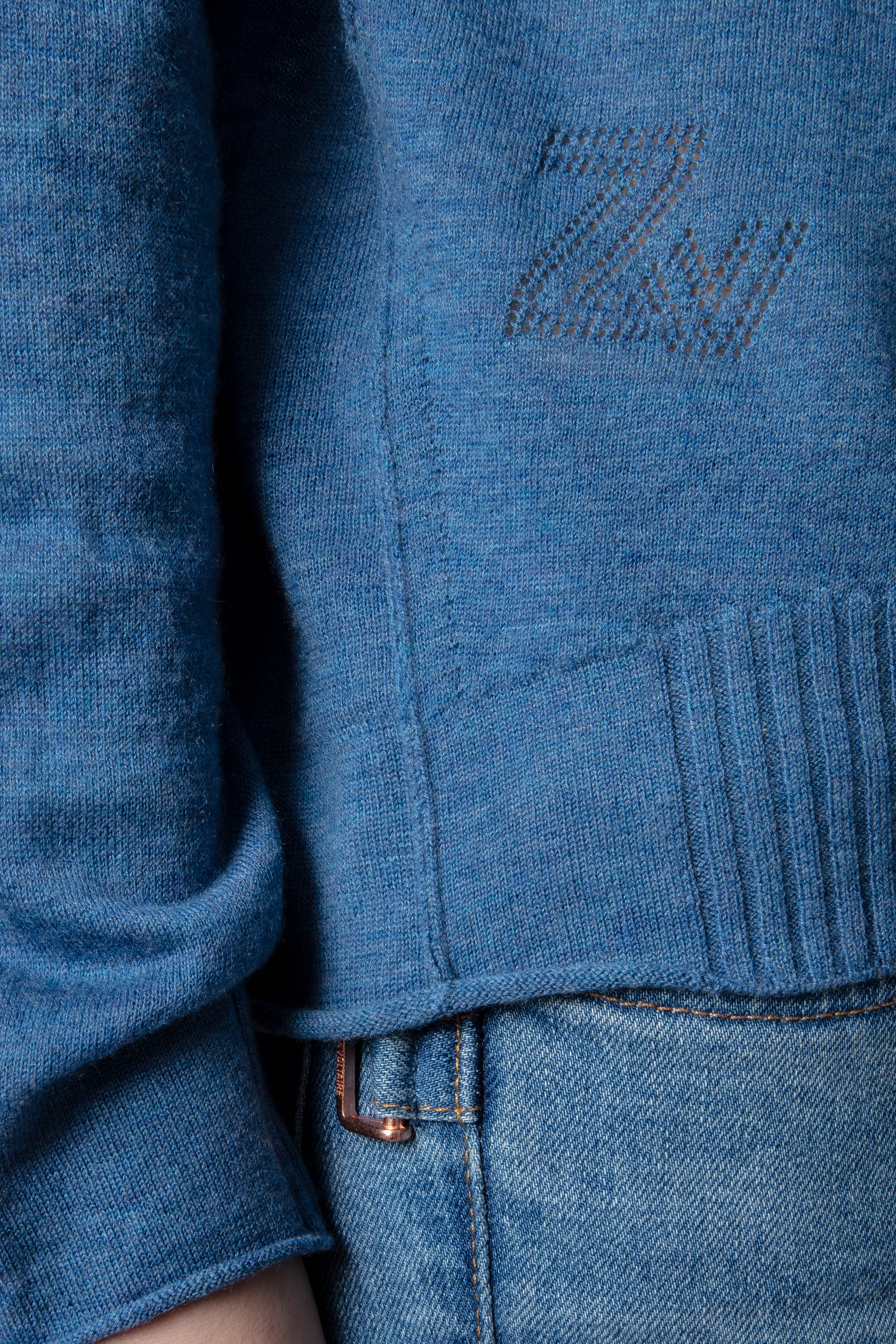 Pull Brumy en cachemire - Denim