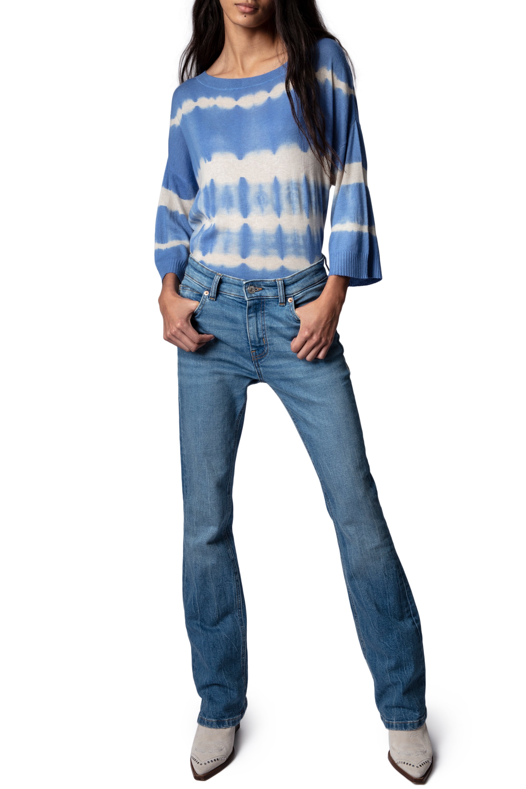 Pull Flint en cachemire - Azur