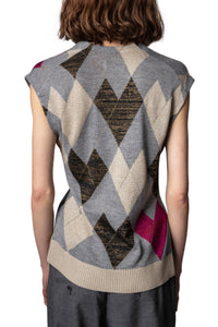 Heather Hearthlington jumper in soft wool - China grey