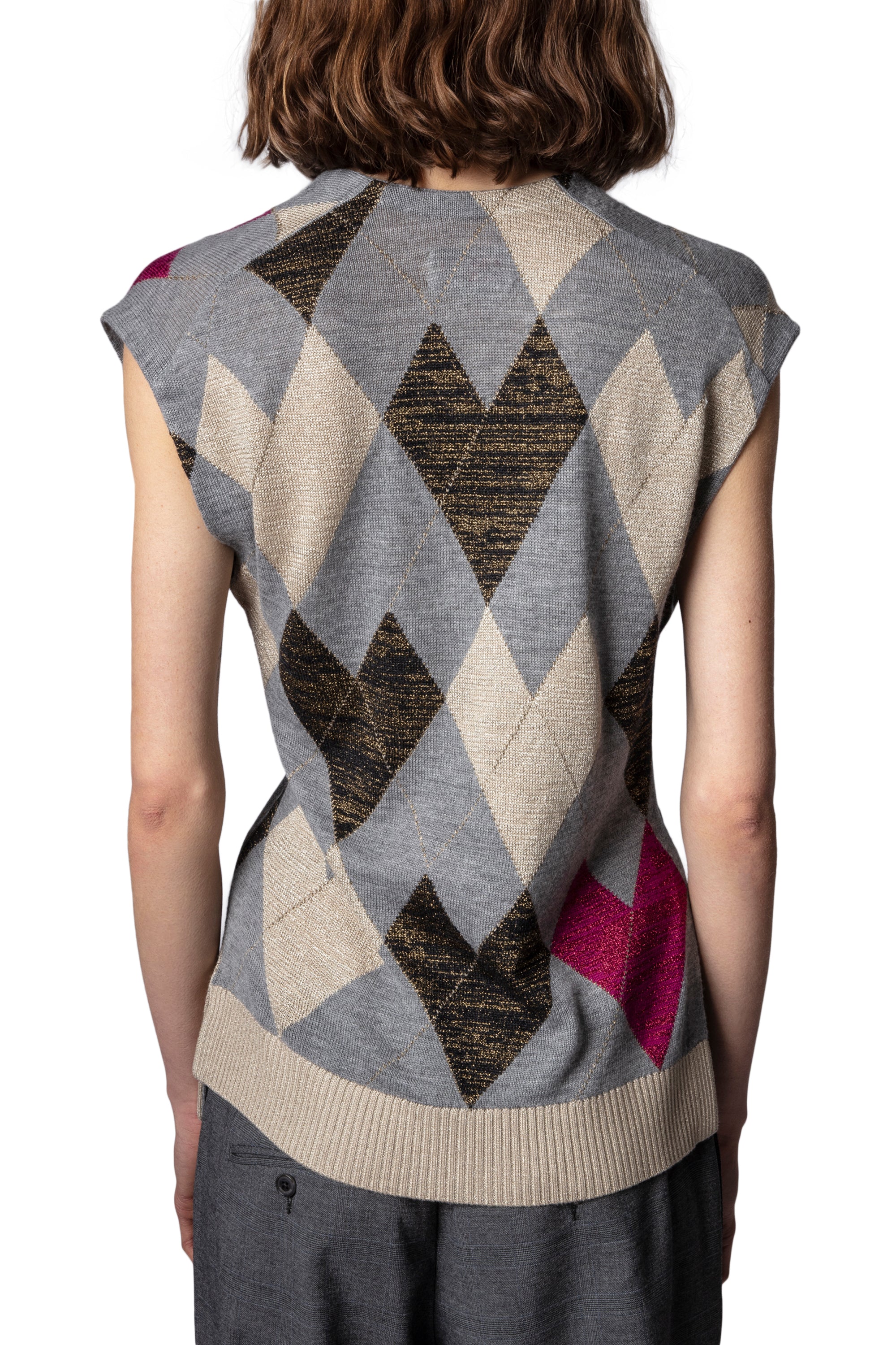 Heather Hearthlington jumper in soft wool - China grey