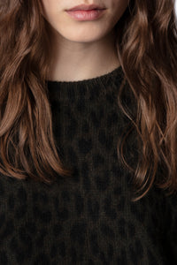 Pull Markus Leo en cachemire - Kaki