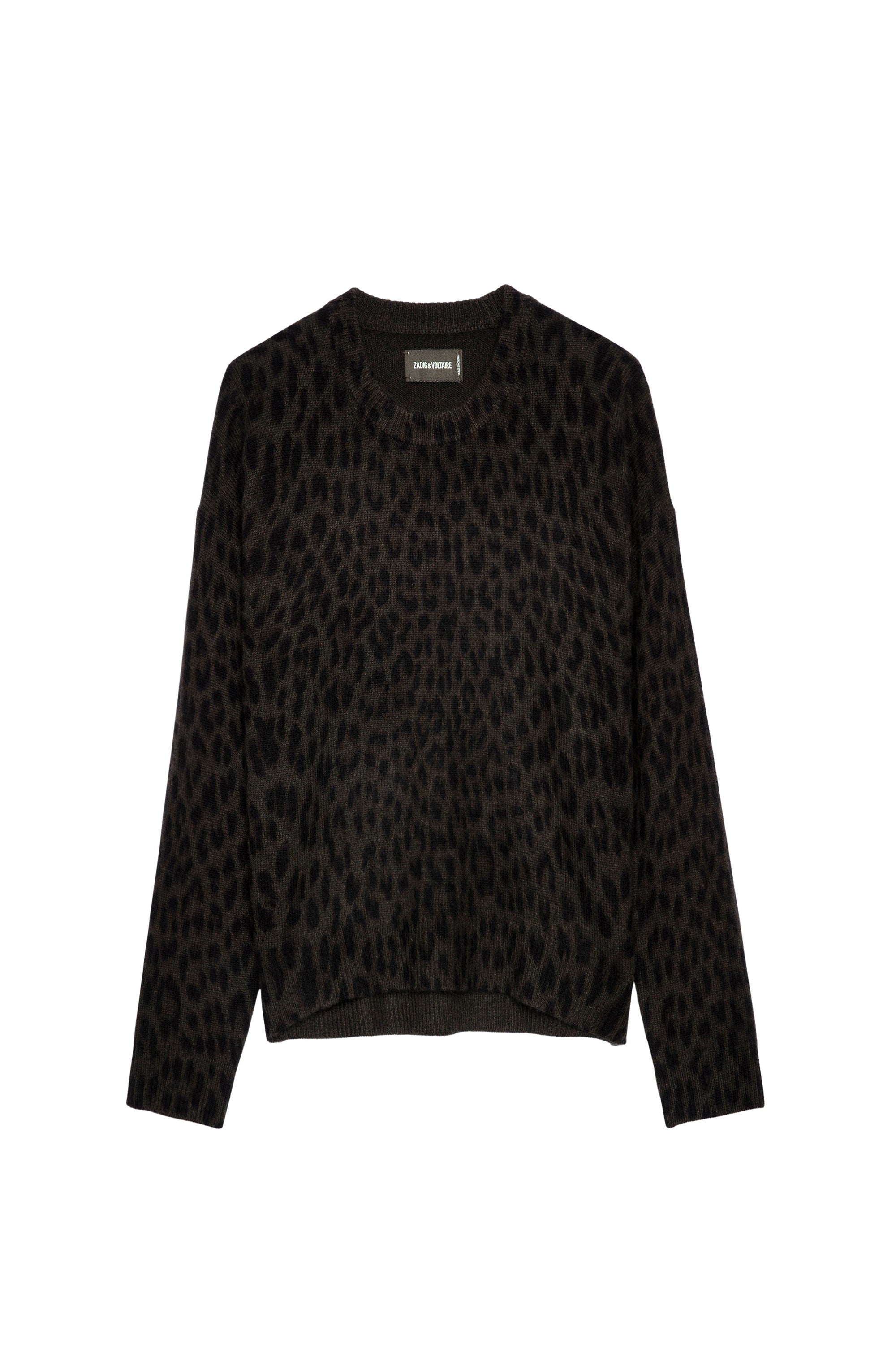 Pull Markus Leo en cachemire - Kaki