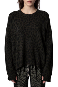 Pull Markus Leo en cachemire - Kaki